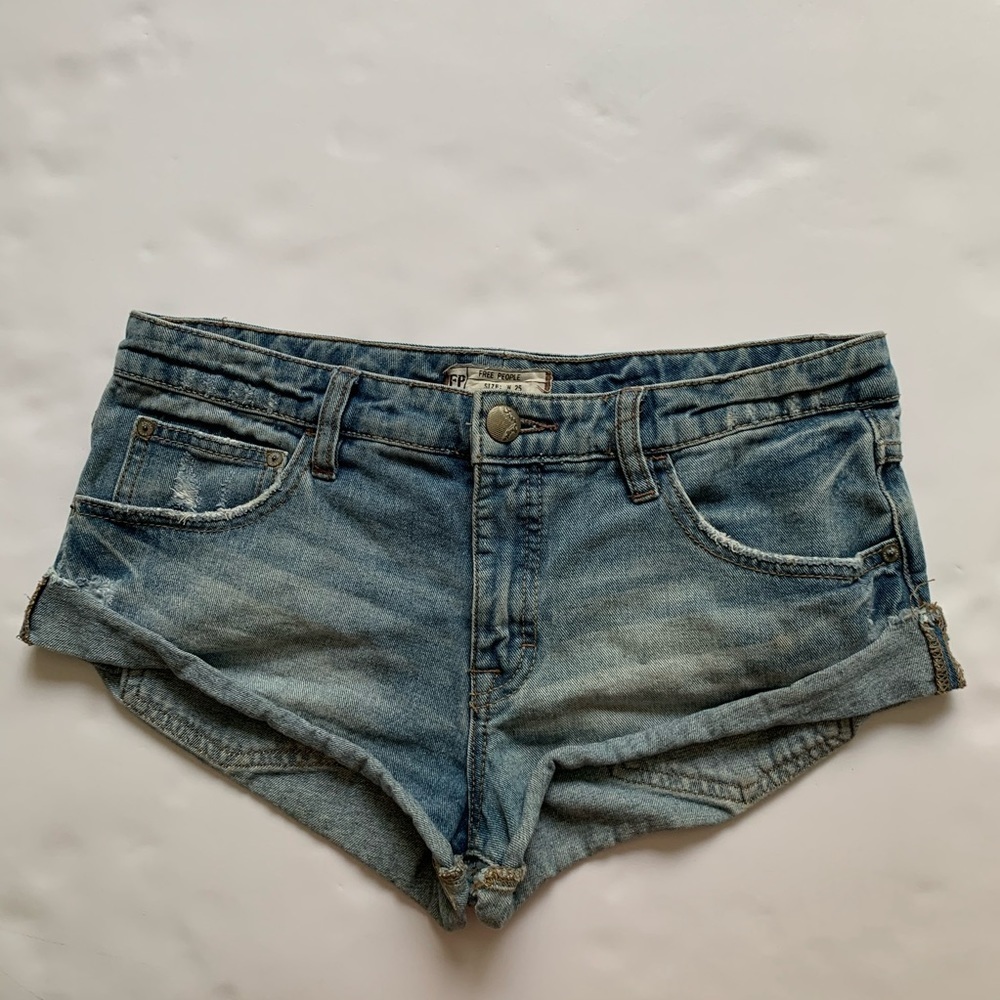 Free People Jean shorts